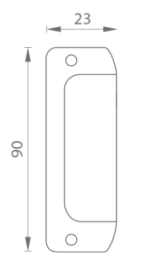 Poręcz aluminiowa MP 3815 (BS - czarny mat)