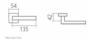 Okucia drzwiowe TWIN VISION HR C 1802 FL (E)