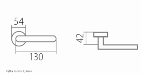 Okucia drzwiowe TWIN VISION C 1802 FL (E)