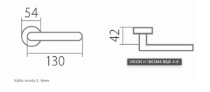 Okucia drzwiowe TWIN VISION C 1802 FL (CM)