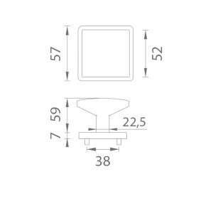 Klamka MP - AS - QUERCA - HR 7S (BS - Czarny mat)