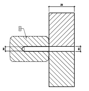 Uchwyt meblowy MP 1060 (BS - Czarny mat)