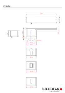 Okucia drzwiowe COBRA STRIGA-S (czarne)