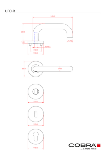 Okucia drzwiowe COBRA UFO-R III (IN)