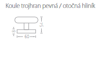 Kulka do mocowania śruby trójkątnej ACT (F9)