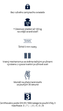 Okucia do drzwi QOLIBRI Smartbloc WC 1040 - RHR (czarny satyna)