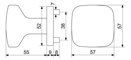 Kula drzwiowa RK.KNOB.C2.BARI (NIMAT)