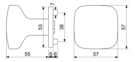 Kula drzwiowa Richter RK.KNOB.C26.BARI (NIMAT)