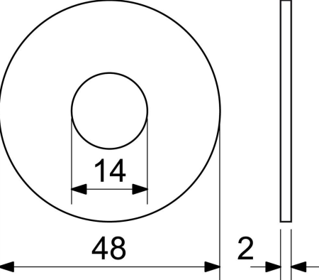 1 szt. maty na wizjery drzwiowe: RICHTER RVW.PODL.14.GP