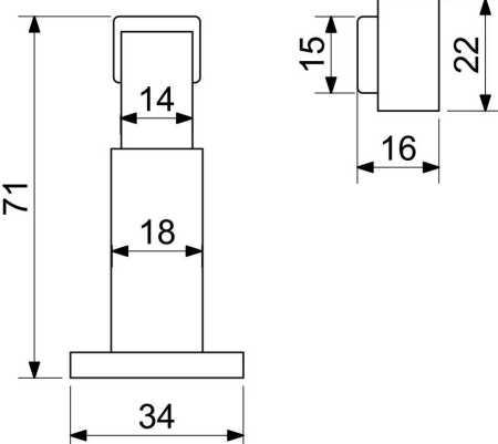 Odbojnik magnetyczny RICHTER RDS.050.BRNI