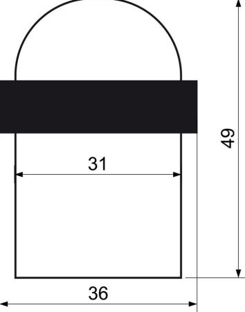 Odbojnik RICHTER RDS.073.AB (antyczny brąz)