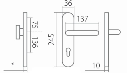 Okucia zabezpieczające TWIN CLEOPATRA DEF (F1)