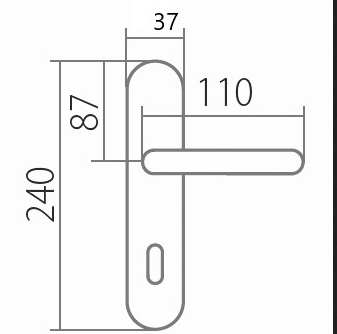 Okucia drzwiowe LEKO OTZI BA Z1420 (NI-SAT)