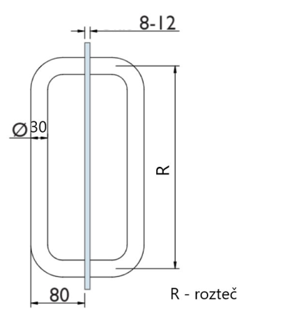 UCHWYT TWIN BA 003D 700/E