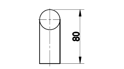 Klamka TWIN BF 118000 - para (Ř 30 mm) - CM