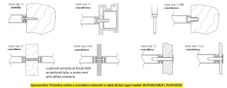 Klamka TWIN BF 118000 - para (Ř 30 mm) - CM