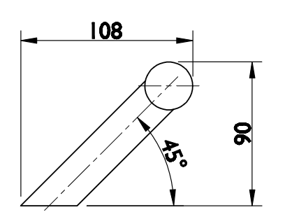 Klamka TWIN BF 118010 (E) - skośna - para