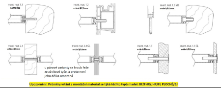 Klamka TWIN BF 118010 (E) - skośna - para