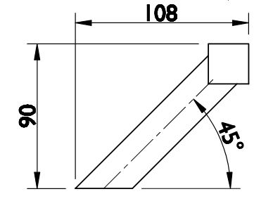 UCHWYT TWIN FHR 118031S (E) skośny - para