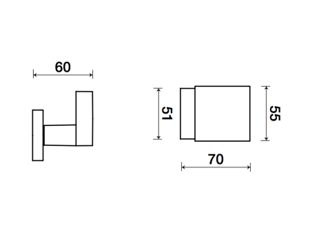 Kula drzwiowa TWIN F755 HR (CH-SAT)