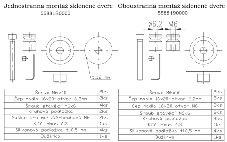 Klamka ROSTEX OMEGA (czarna)