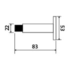 Odbojnik drzwiowy TWIN VL 3687 (E)