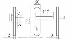 Okucia bezpieczeństwa TWIN ALT WIEN HTSI W3 DEF (CH-SAT)