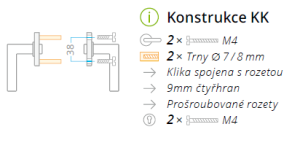 Okucia ognioodporne ACT Tipa R PO (STAL NIERDZEWNA)